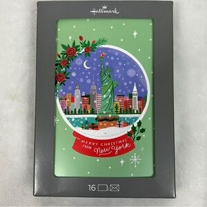 Hallmark “Merry Christmas from New York” set of 16 cards and envelopes NWT